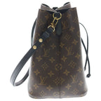 Louis Vuitton Monogram Neo Noe Shoulder Bag Brown Leather Gold — view 3