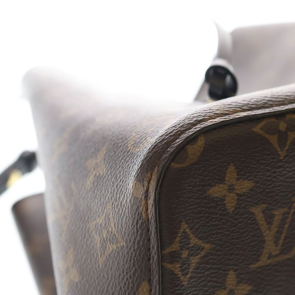 Louis Vuitton Monogram Neo Noe Shoulder Bag Brown Leather Gold — view 5