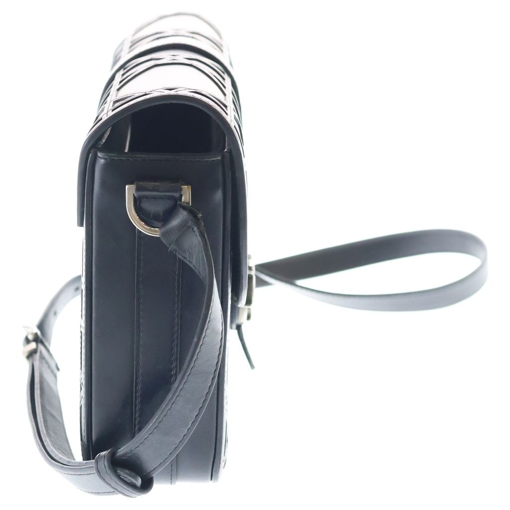Dior Cannage Cosmo Mini Shoulder Bag Black Leather Silver — view 3