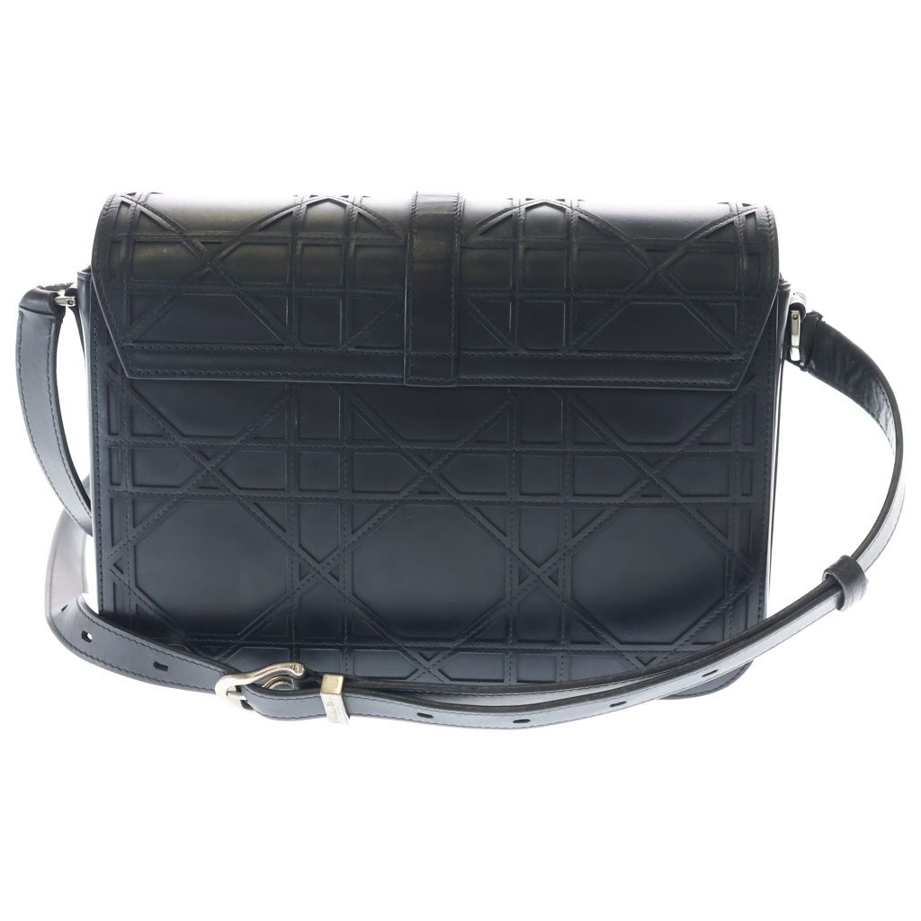 Dior Cannage Cosmo Mini Shoulder Bag Black Leather Silver — view 2