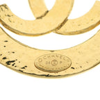 Chanel CC Logo Circle Brooch Pin Badge Gold — view 5
