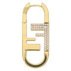 Fendi O-rock Single Earrings Gold — view 2