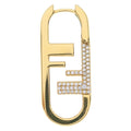 Fendi O-rock Single Earrings Gold