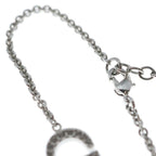 Dior Petit CD Logo Rhinestone Chain Bracelet Silver — view 5