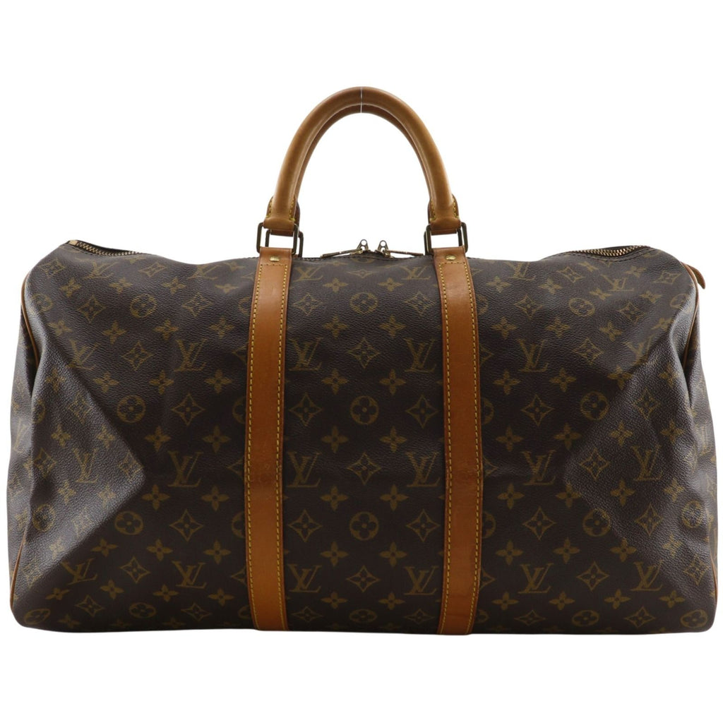 Louis Vuitton Keepall 50 Vintage Monogram Canvas Brown Boston
