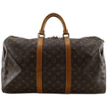 Louis Vuitton Keepall 50 Vintage Monogram Canvas Brown Boston