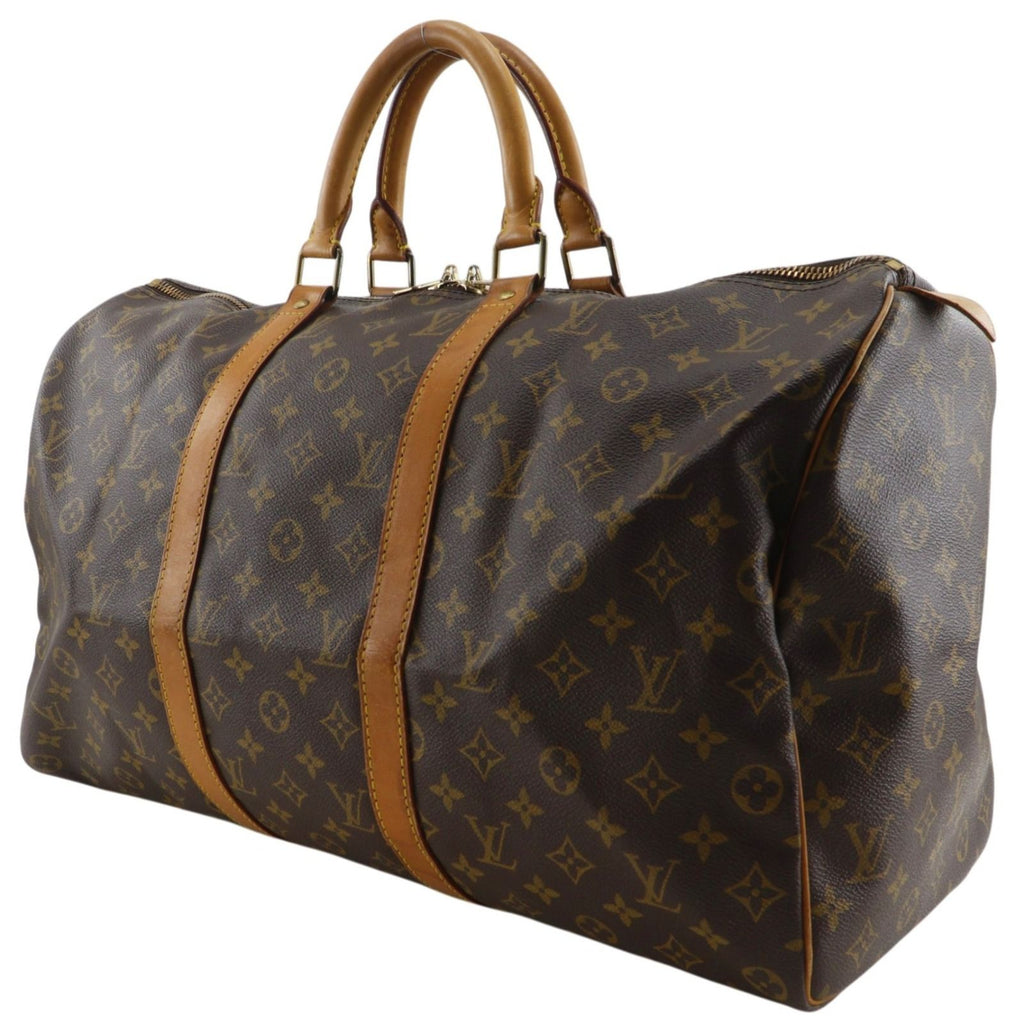 Louis Vuitton Keepall 50 Vintage Monogram Canvas Brown Boston — view 2