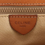 Celine Macadam Leather Shoulder Bag Crossbody Hand Tote Brown — view 8