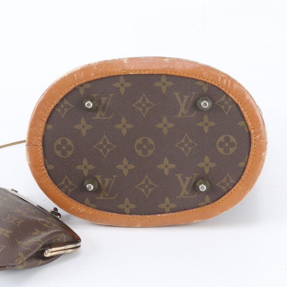 Louis Vuitton Monogram Bucket PM Leather Tote Shoulder Hand — view 6