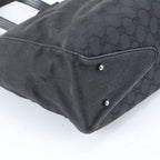 Gucci GG Canvas Leather Tote Shoulder Hand Black — view 5