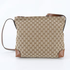Gucci GG Canvas Leather Shoulder Bag Crossbody Tote — view 3