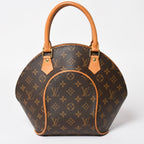 Louis Vuitton Ellipse PM Handbag Monogram Leather Brown Gold — view 2