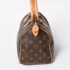 Louis Vuitton Speedy 25 Handbag Monogram Leather Brown Gold — view 4