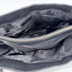 Chanel Tote CC Logo Jumbo CC Chain Shoulder Handbag Caviar Leather Black Gold — view 4
