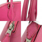 Hermes 2-Way Bolide 27 Shoulder Bag Crossbody Leather Pink Silver — view 6