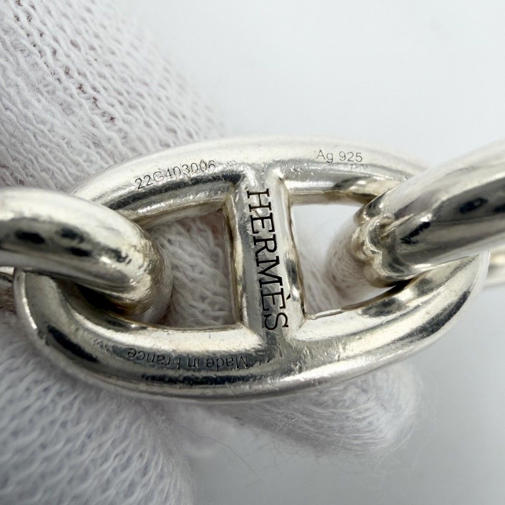 Hermes Bracelet Chaine D'ancre GM 16 Pieces 925 Sterling Silver — view 3