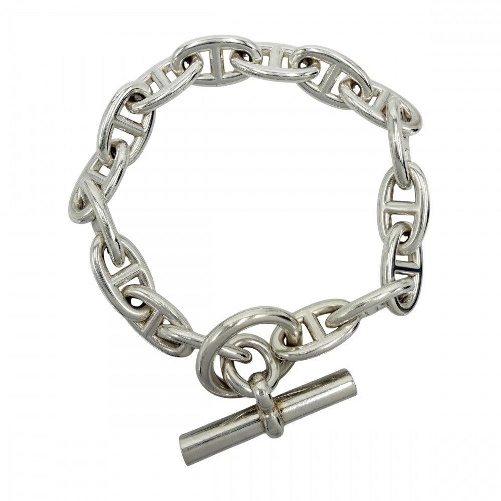 Hermes Bracelet Chaine D'ancre GM 16 Pieces 925 Sterling Silver
