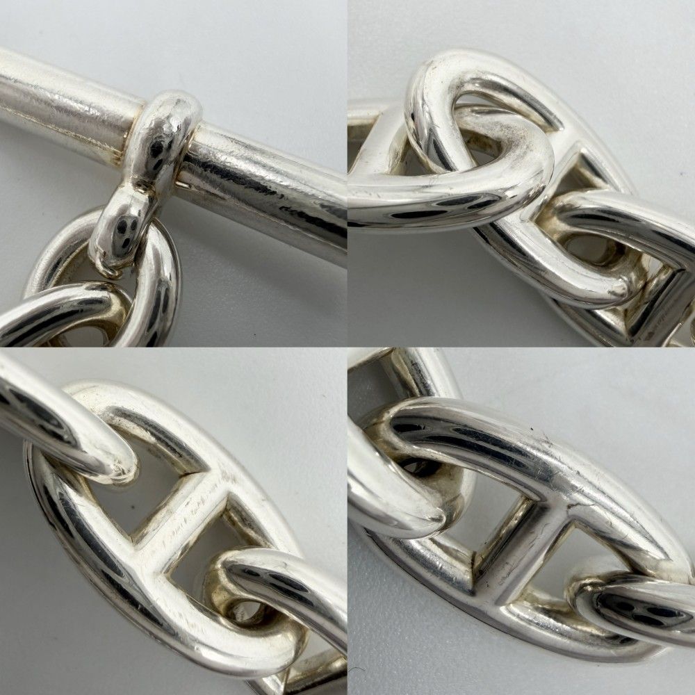 Hermes Bracelet Chaine D'ancre GM 16 Pieces 925 Sterling Silver — view 5