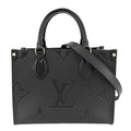 Louis Vuitton 2-Way On The Go PM Shoulder Bag Crossbody Noir Monogram Empreinte