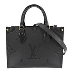 Louis Vuitton 2-Way On The Go PM Shoulder Bag Crossbody Noir Monogram Empreinte