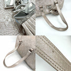 Gucci Louis Vuitton Handbag Monogram Guccissima Kometo Tote Metallic Light Pink — view 8