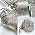 Gucci Louis Vuitton Handbag Monogram Guccissima Kometo Tote Metallic Light Pink — view 7