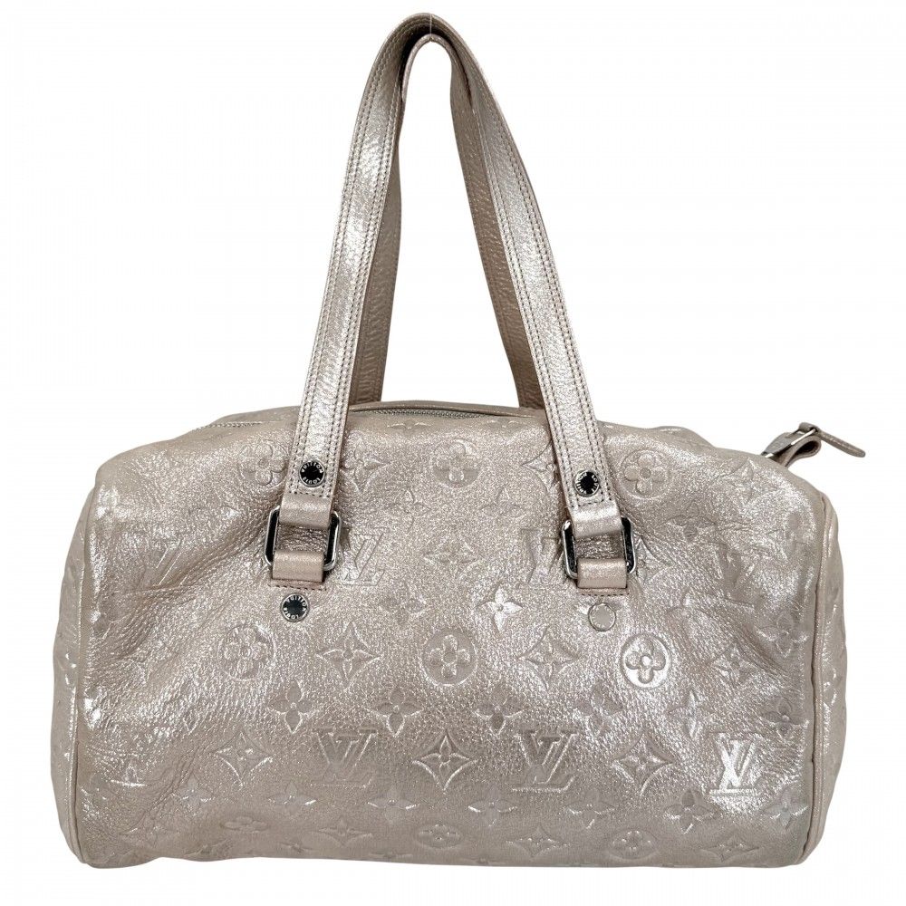 Gucci Louis Vuitton Handbag Monogram Guccissima Kometo Tote Metallic Light Pink — view 2