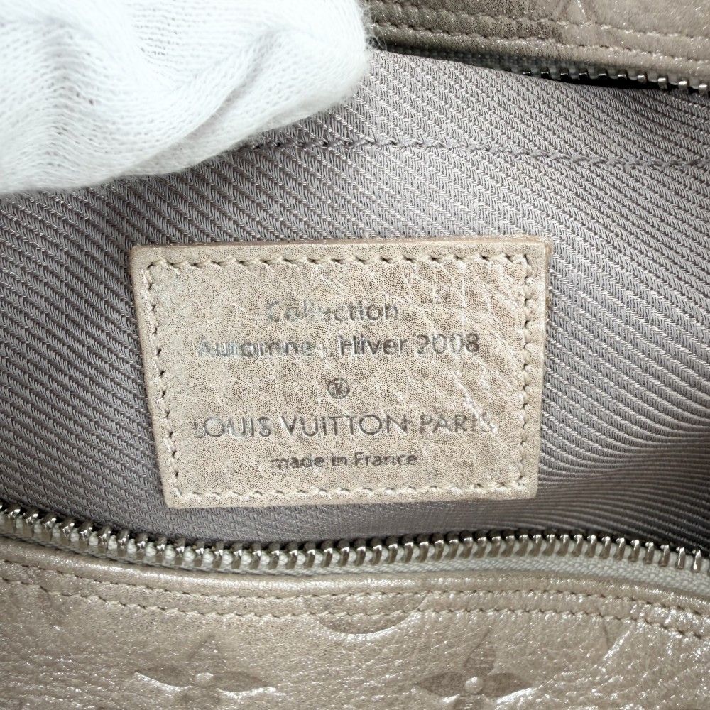 Gucci Louis Vuitton Handbag Monogram Guccissima Kometo Tote Metallic Light Pink — view 5
