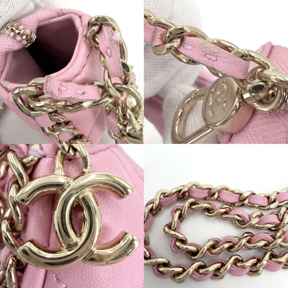 Chanel Shoulder Bag Quilted Mini Hobo Mini Chain Bag Pochette Crossbody — view 6