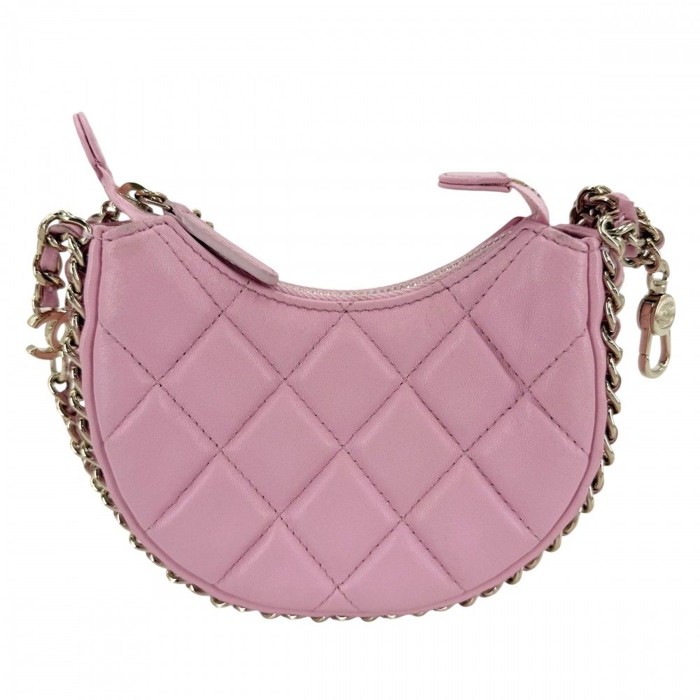 Chanel Shoulder Bag Quilted Mini Hobo Mini Chain Bag Pochette Crossbody — view 2