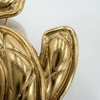 Chanel Brooch Quilted CC Logo Vintage Gold Plated — view 5