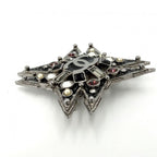 Chanel Brooch CC Logo Rhinestone Faux Pearl Black — view 3