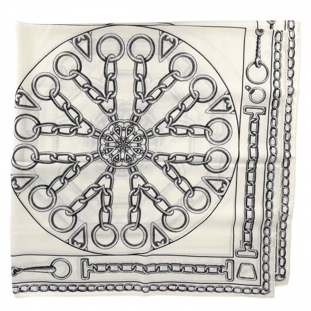 Hermes Shawl Carre Geant L'effet Kaleidoscope Scarf Large Effect 140 Cashmere — view 2