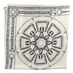 Hermes Shawl Carre Geant L'effet Kaleidoscope Scarf Large Effect 140 Cashmere