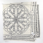 Hermes Shawl Carre Geant L'effet Kaleidoscope Scarf Large Effect 140 Cashmere — view 3