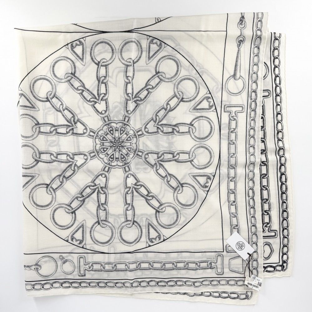 Hermes Shawl Carre Geant L'effet Kaleidoscope Scarf Large Effect 140 Cashmere — view 3