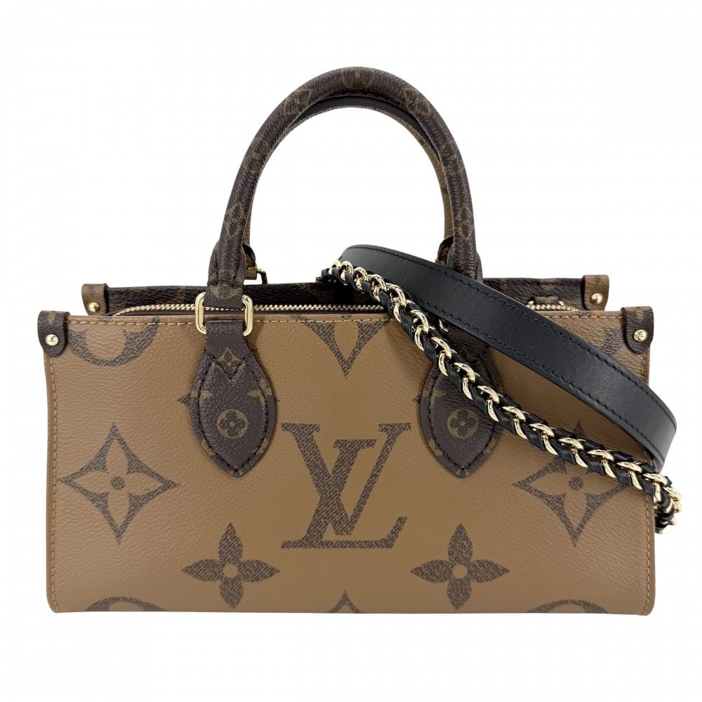 Louis Vuitton 2-Way On The Go East West Chain Shoulder Bag Crossbody Monogram