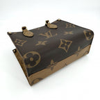 Louis Vuitton 2-Way Monogram Reverse On The Go PM Shoulder Bag Brown Gold — view 3