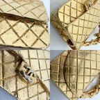 Chanel Necklace CC Logo Quilted Motif Bag Pendant Vintage Gold Plated — view 6