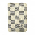 Louis Vuitton Card Case Damier Azur Organizer de Poche Business Holder White