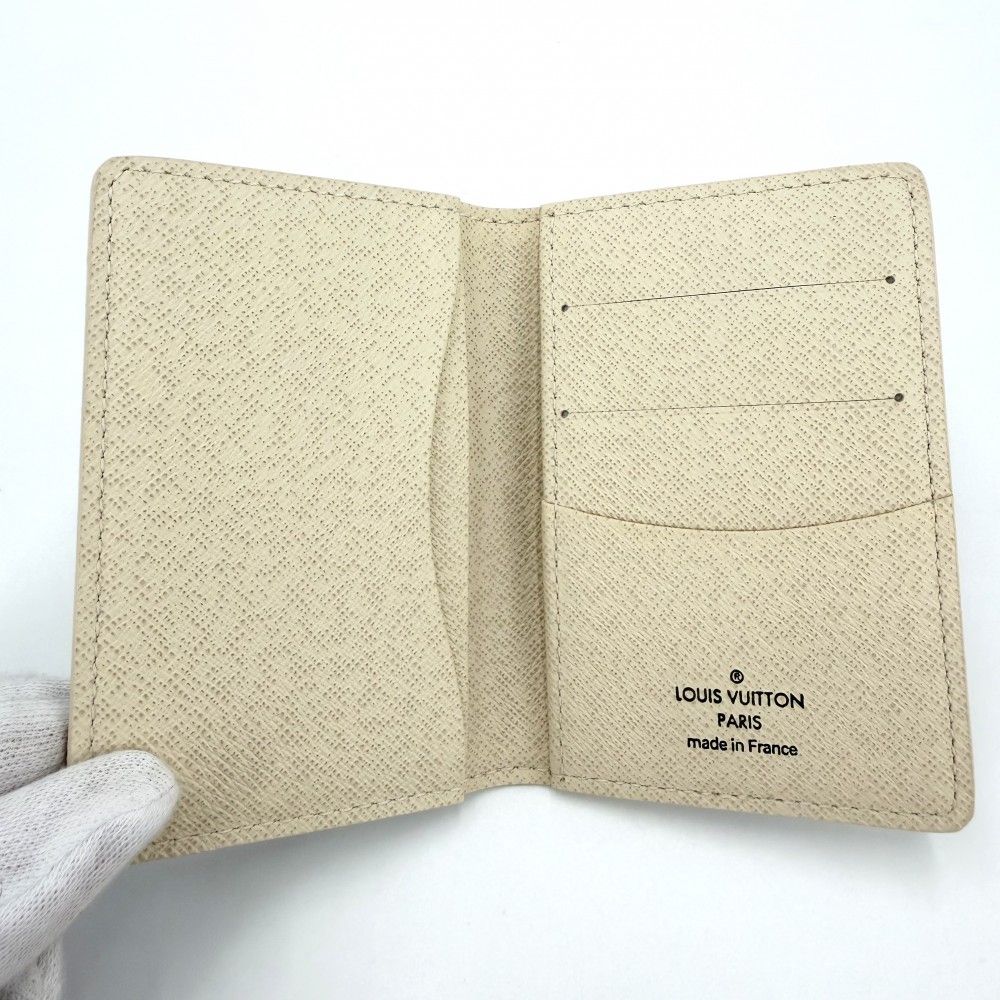 Louis Vuitton Card Case Damier Azur Organizer de Poche Business Holder White — view 3