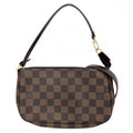Louis Vuitton Damier Pochette Pouch Shoulder Cross Brown Gold
