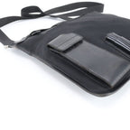 Gucci 019 Leather Shoulder Bag Crossbody Messenger Business Tote Black — view 6