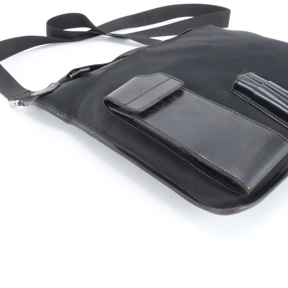 Gucci 019 Leather Shoulder Bag Crossbody Messenger Business Tote Black — view 6
