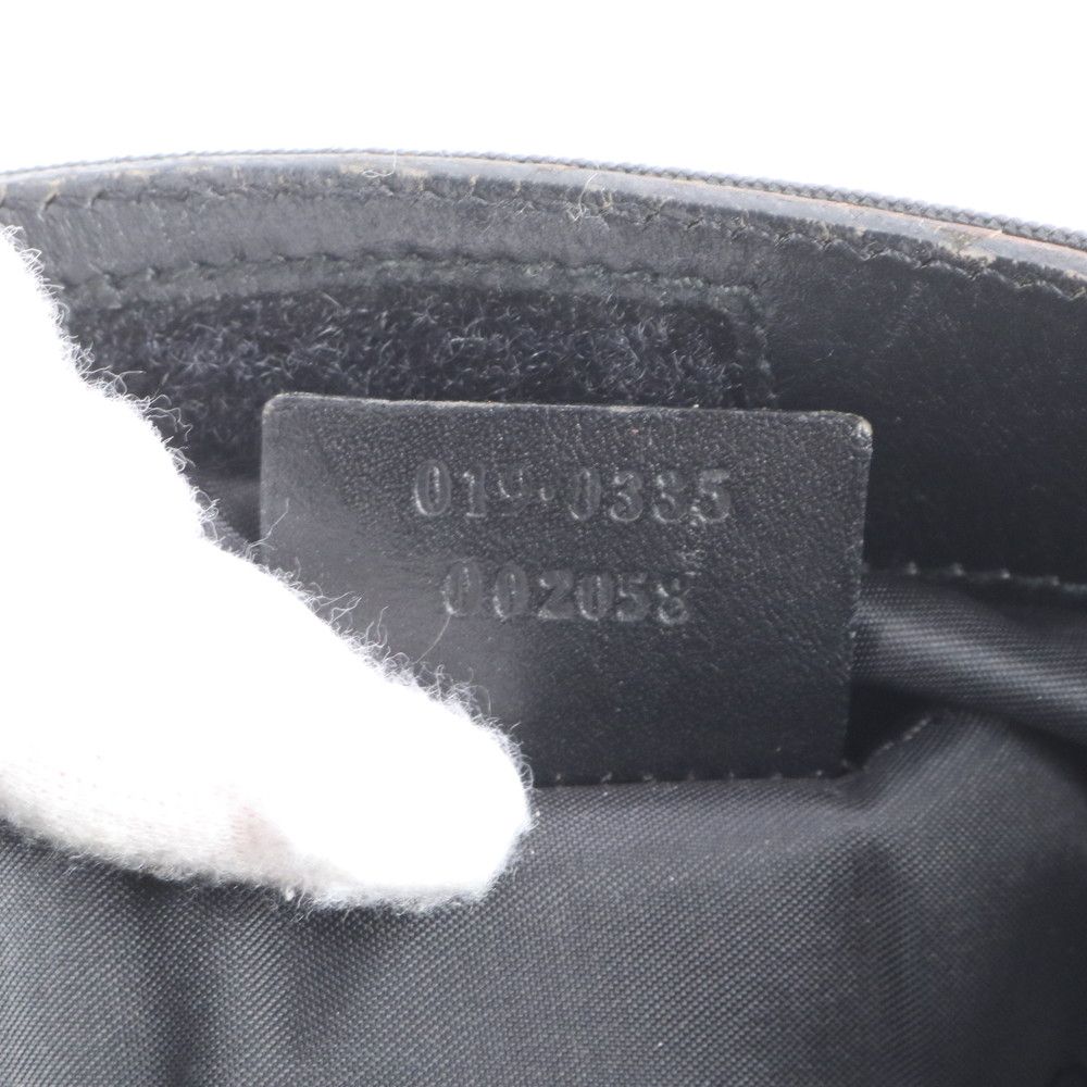 Gucci 019 Leather Shoulder Bag Crossbody Messenger Business Tote Black — view 9