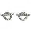 Hermes Earrings Finesse 18k WG White Gold Diamond