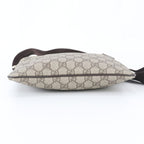 Gucci GG Supreme Leather Shoulder Bag Crossbody Messenger Business Brown — view 5