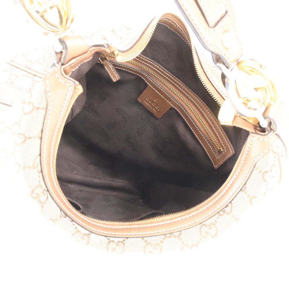 Gucci GG Twins Leather Shoulder Bag Tote — view 7
