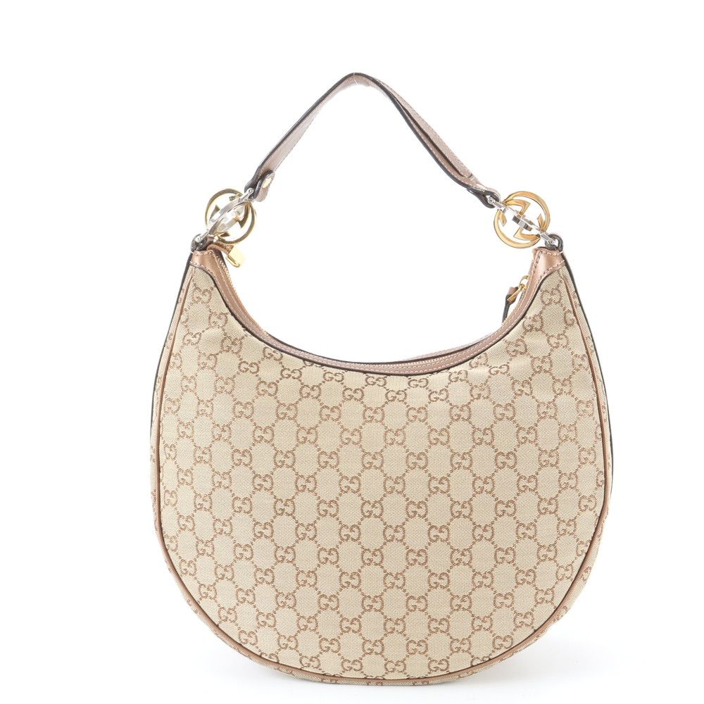 Gucci GG Twins Leather Shoulder Bag Tote — view 3