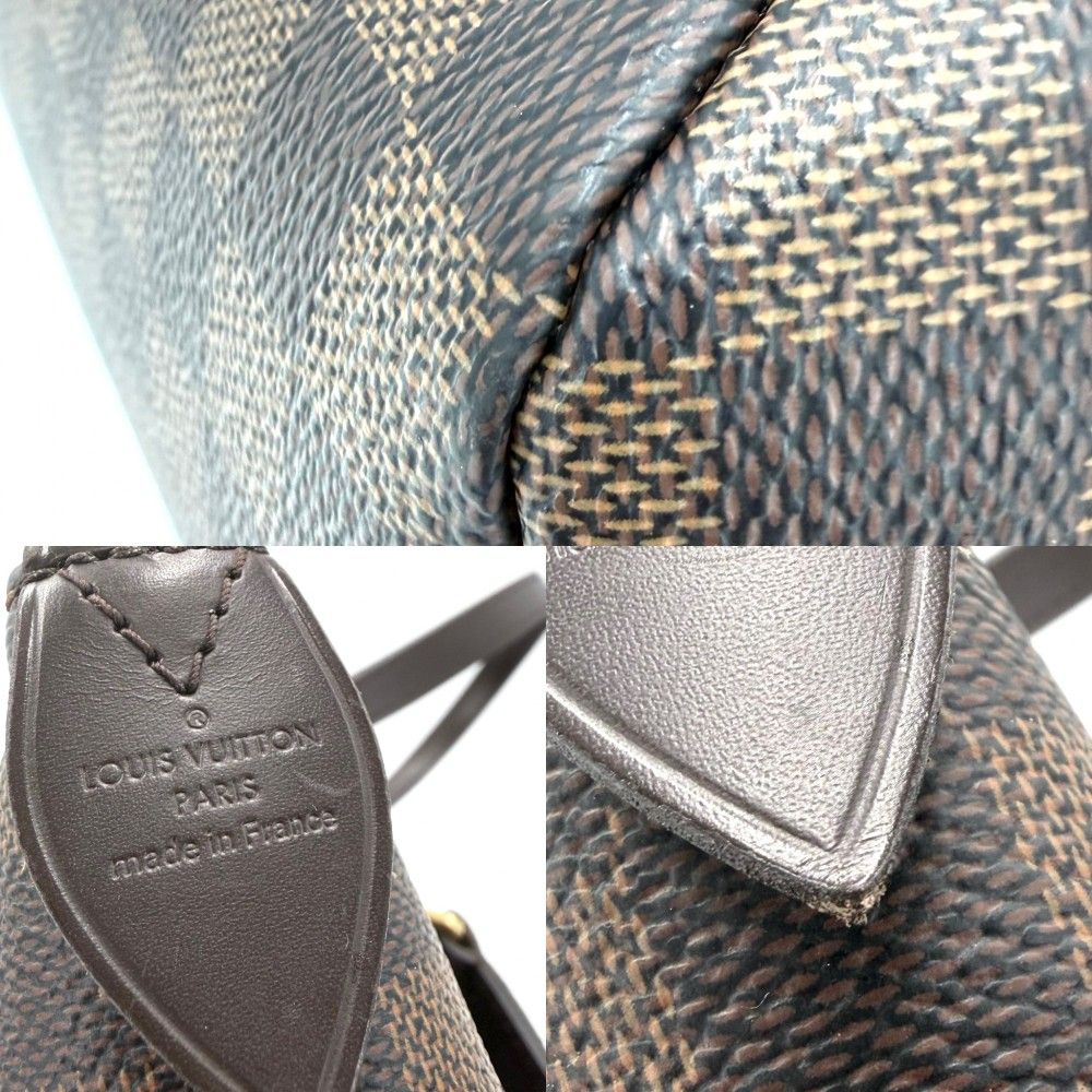 Louis Vuitton Tote Totally PM Handbag Shoulder Damier Canvas Brown Gold — view 7